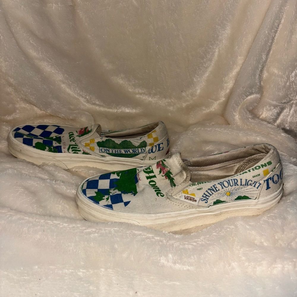 Vans Eco Theory Classic Slip on Shoe EUC Women’s Size 7 - Picture 3 of 8
